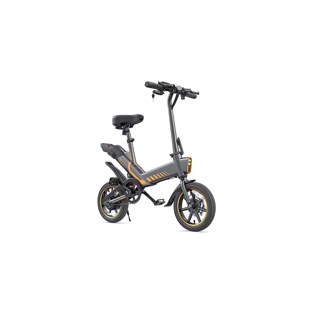 Electric Bicycle, Sailnovo 14” Electric Bike for Adults and Teenagers with 18.6MPH Waterproof