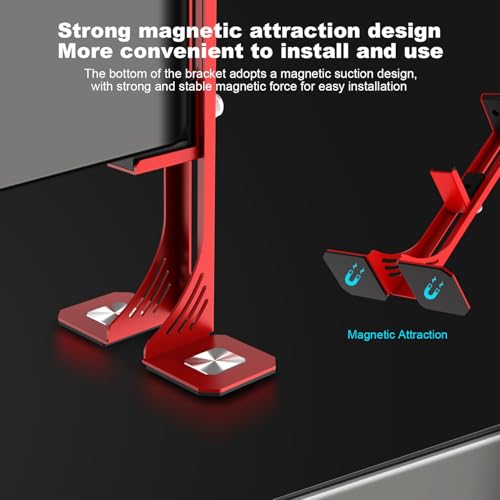 Soporte para GPU con imán ajustable antideslizante color rojo miniatura 2