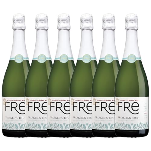 Sutter Home Fre Brut Non-alcoholic Champagne Wine - The best NA Brut on the market! (6 Bottles)