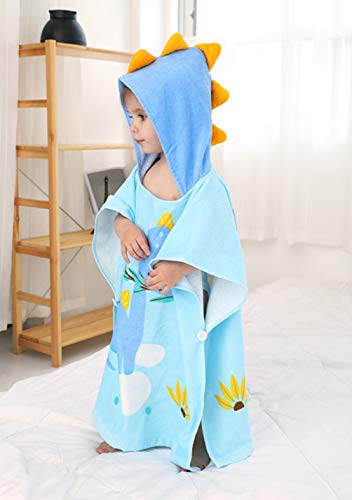 Tonwhar Kids Bath/Pool/Beach Hooded Poncho Towel-Cartoon Animal Pattern Cotton Beach Towel For Baby And Kids #TOP4