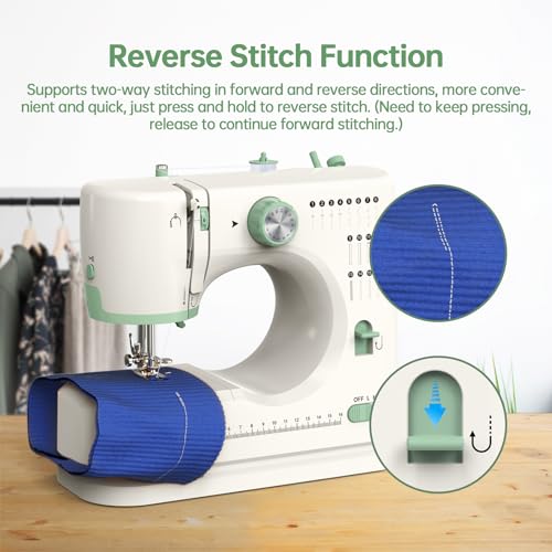 StitchMaster Pro:Ballet on twin needles.Sewing machine,sewing machine for beginners,Double needle and double thread,16 kinds of stitches.Sewing machine for Household,sewing machine for adults.(Full)