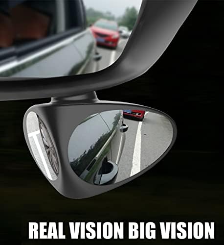 Car Blind Spot Mirrors with 2 PCS Rear View Mirror Film, 2 in 1 Glasses Wide Angle Rear View with Driving Sticker