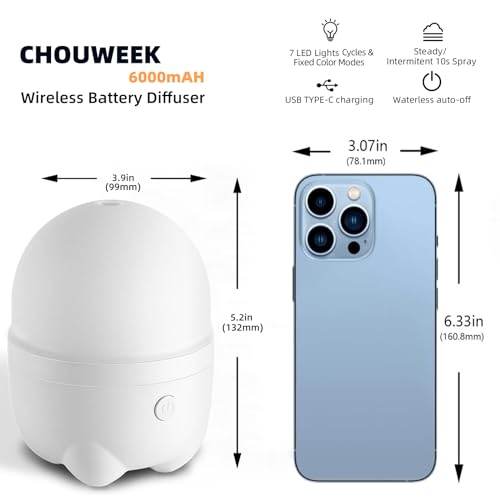Chouweek ZJC-DC-150MLW Cordless Rechargeable Diffuser For Essential Oil thumb #5