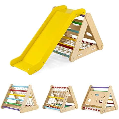 GYMAX 4 in 1 Kids Climbing Set Cover