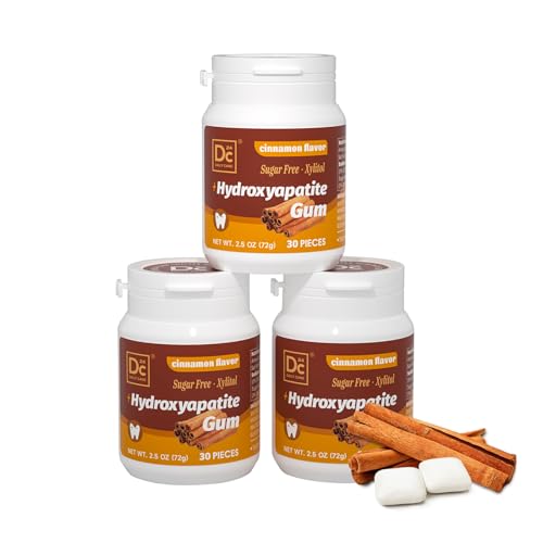 DC24 DAILY CARE Remineralizing Hydroxyapatite Gum, Cinnamon, 90 Ct (30x3) | Dental Gum with Xylitol, Sugar Free, Aspartame & Sucralose Free, Supports Fresh Breath and Oral Health - image 1