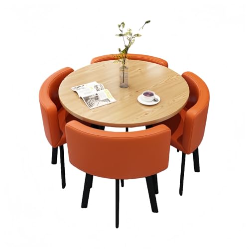 JORERAORMES�y���@�\�e�[�u���Z�b�g�z4�l�p �_�C�j���O ���E���h�e�[�u�� �`�F�A4�r �L�b�`�� ��c �r�W�l�X�~�[�e�B���O �R���p�N�g �g�ݗ��ĊȒP �ƒ�p (���ؐF�̊ۃe�[�u��+�I�����W�F�̃��U�[�`�F�A)