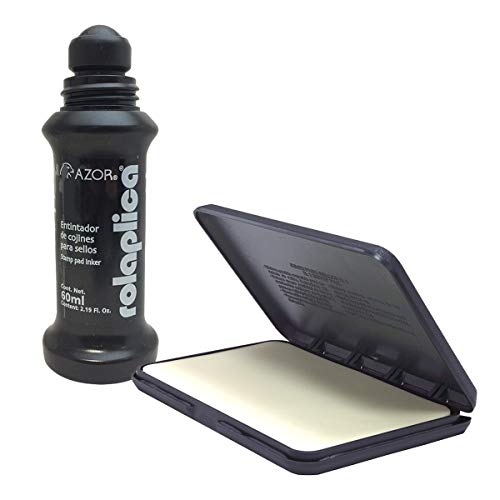 Tinta Y Tóner, Sports Azor Tinta Para Sellos Rolaplica Y Cojín Color Negro 301.5871NE