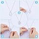 Hobbspring Ring-Halter Halskette Platin Geometrische Charm Halskette Vintage Doppelter Tropfen Anhänger Edelstahl Hochzeits Halsketten Für Frauen Und Damen Mit Geschenkbox