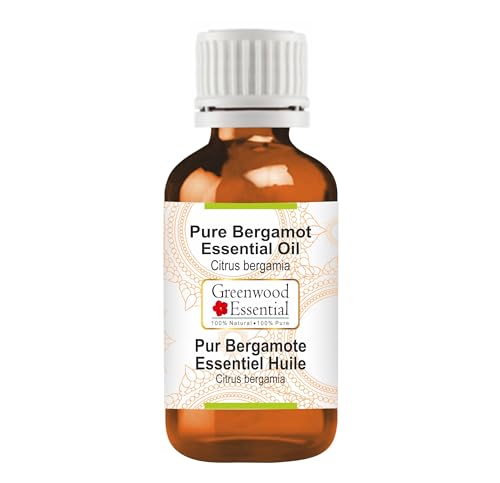 Greenwood Essential Puro Bergamota Aceite Esencial (Citrus bergamia) 100% Natural de Grado Terapéutico Destilado al Vapor 15ml (0,50 oz)