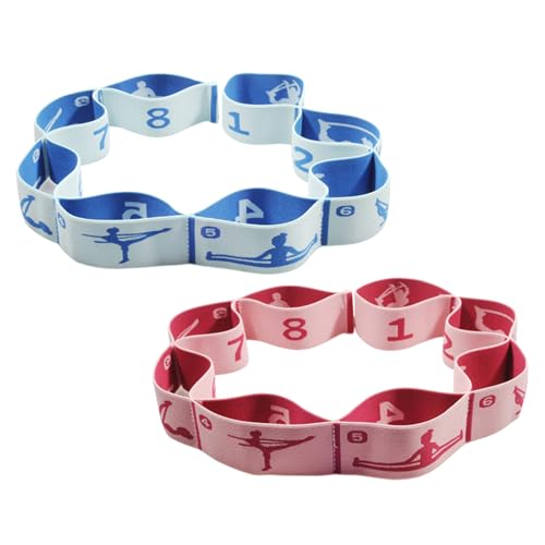 2lotDance Stretch Band Elastic Resistance Band Home Pilates Exercise Pull Strap for Muscle Building