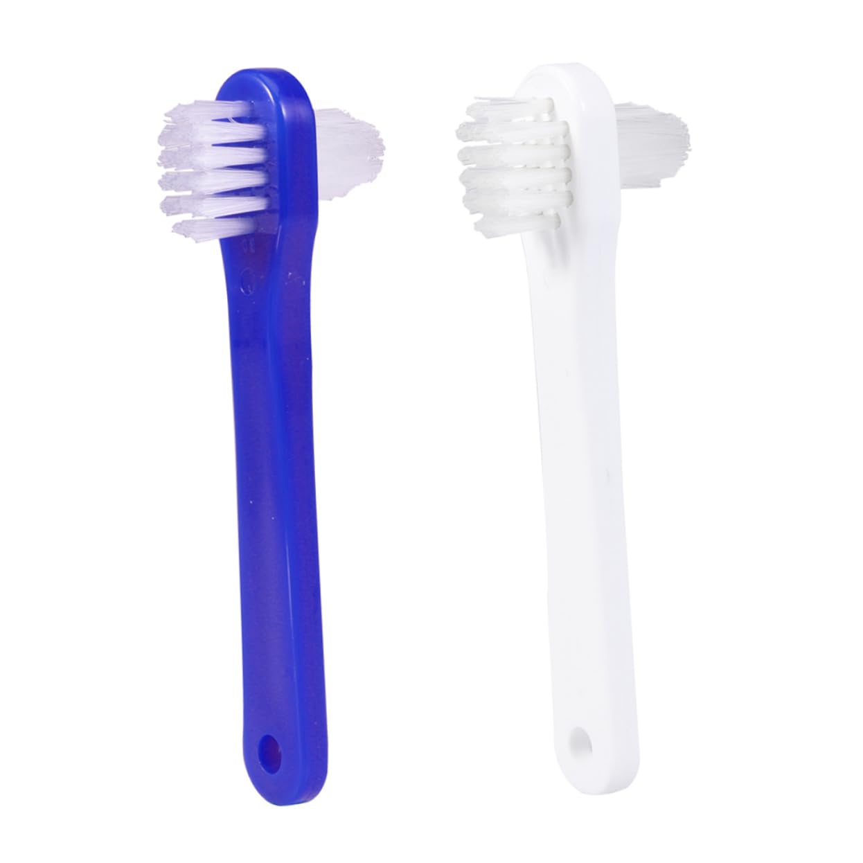 NOLITOY 4-Piece Brush Set Double Sided False Cleaner Large Bristles and Compact Head for Easy Cleaning