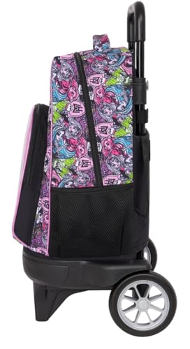 Sac à dos à roulettes Monster High grand format amovible 45 cm
