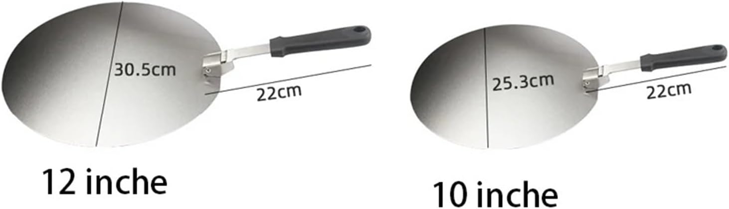 Collapsible Pizza Peel Stainless Steel Shovel Pie Tray Cake Dessert Baking Accessories For Bread Tool(10 inches)
