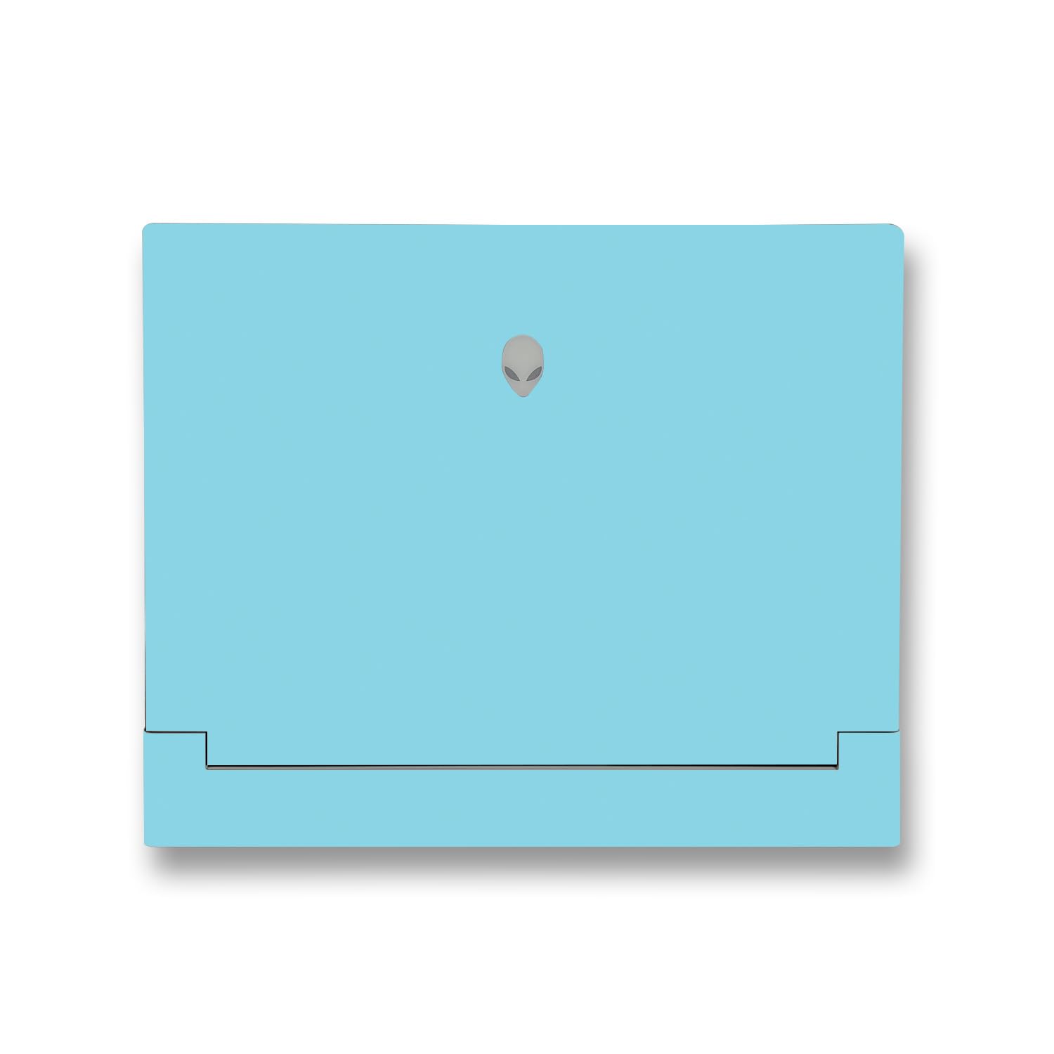 MightySkins Skin Compatible with Alienware X14 R2 (2023) Full Wrap Kit - Solid Baby Blue | Protective, Durable, and Unique Vinyl Decal wrap Cover | Easy to Apply &amp; Change Styles | Made in The USA