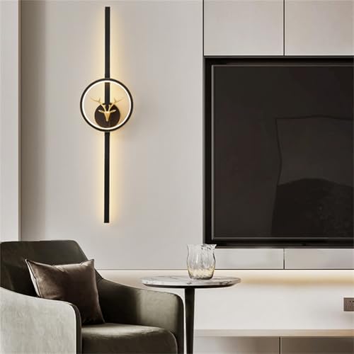Aplique de pared LED de 80cm interior regulable con mando lampara acrilica 7