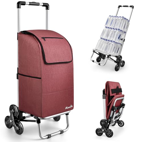 KEDSUM 2 in 1 Aluminum Alloy Stair Climbing Cart, 300LBS