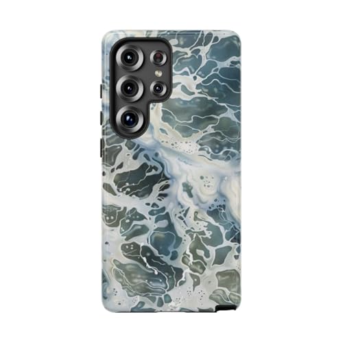 Coque Samsung S25 Ultra bleu azur effet eau mousseuse pour des vacances au quotidien