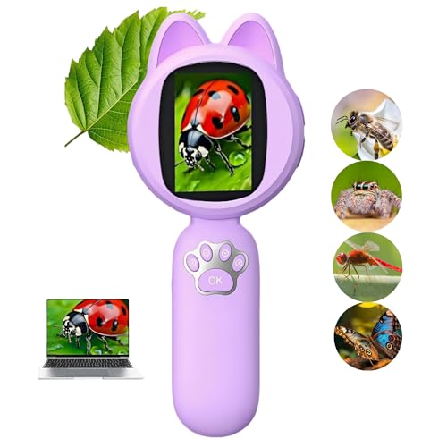 Microscopio Bambini 5 6 7 8 9 10 11 12+ Anni,Microscopio Portatile Giochi Bimba 5 6 7-10 Anni Maschio Microscopio Digitale Giochi Bambina 3 4 5 6 7 8 9 10+ Anni Femmina Compleanno Regalo Bambino