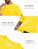 GOLDPKF Short Sleeve Tops Men Sun Protection Outdoor T Shirt Lightweight UV Shirts Quick Dry Beach T-Shirt Yellow XXL #4