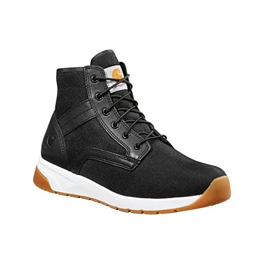 Carhartt Men's Force 5" Lightweight Sneaker Boot Nano Comp Toe Ankle, Black Textile, 12