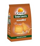 CÉRÉAL NOVELLINI, Biscotti senza lievito, Gustosi con latte e miele, OTTIMI per una colazione ricca di benessere, Per intolleranti al lievito, 250 gr