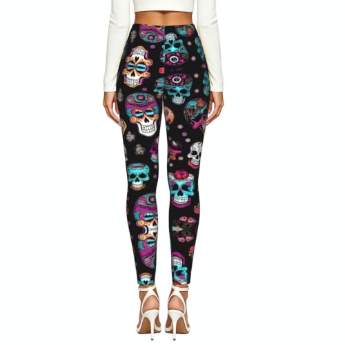 Leggings de compresión anti rozaduras mallas suaves estampadas para mujer 3