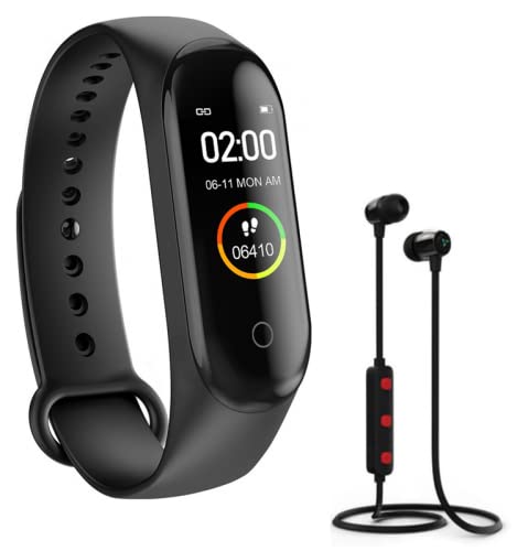 Exxelo (Youtuber Choices :13 Years Warranty & Get OTT Subscription Free M5 Smart Band Fitness Watch, Sport Wireless Bluetooth Magnet Headset (B0B98P6P9C) Amazon Price History, Amazon Price Tracker