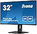 iiyama Prolite XB3288UHSU-B5 80cm 31,5" VA LED Monitor 4K UHD HDMI DP USB3.0 Pip HDR Höhenverstellung FreeSync schwarz