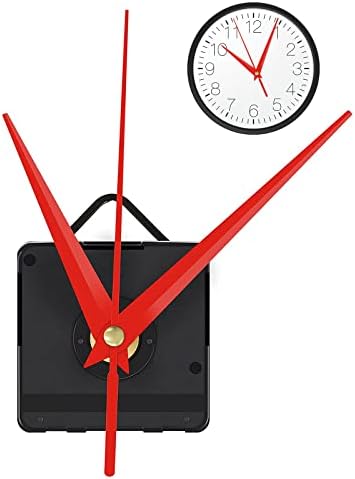 Clock Mechanisms Kit Silent Quartz Clock Mechanism Replacement Wall Clock Movement Kit Replacement Parts and Hands, Ideal for Wall Clock DIY Crafts Shaft or Repair Parts