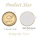 Andotopee 50pcs Antique Gold Wax Seal Stickers - Letter L Self Adhesive Wedding Invitation Envelope Seal Sticker, Sealing Wax Initial Alphabet Stickers for Party & Birthday (L)