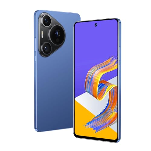 Grand smartphone 6,71 pouces pour éviter la fatigue visuelle, Double SIM 64 Go Bleu