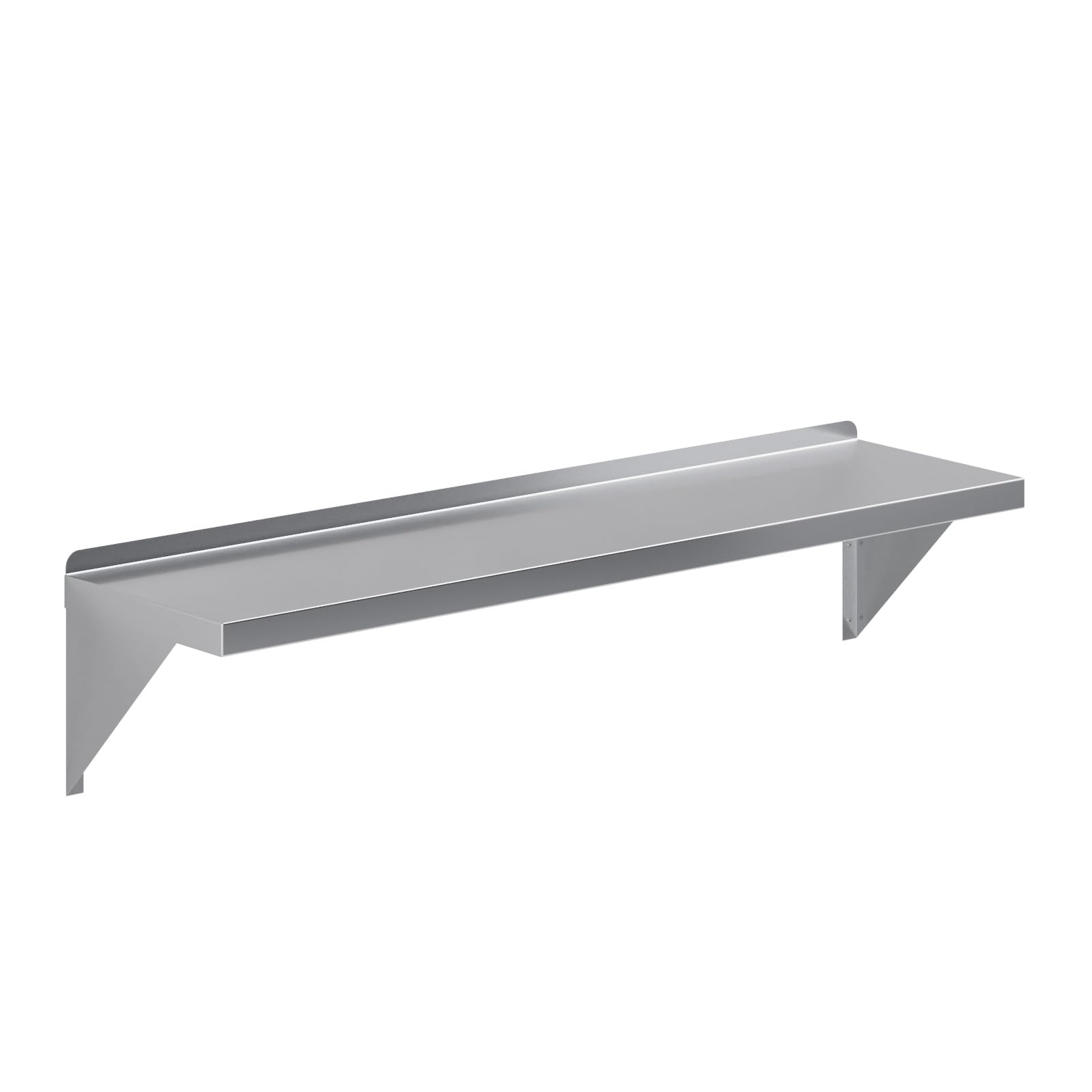 AmGood 12" x 48" Stainless Steel Wall Shelf | Appliance &amp; Equipment Metal Shelving | Kitchen, Restaurant, Garage, Laundry, Utility Room | Heavy Duty | Turned-Down Edge | NSF Certified