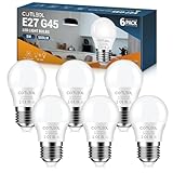 COTLEDL E27 LED Bulbs 5W Edison Screw (ES) Bulb Equivalent 40W Incandescent, Cool White 6000K Energy Saving 500LM, G45 Golf Ball Light Bulb, Not Dimmable No Flicker Lamps, 6 Pack
