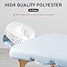 24 Pcs Face Cradle Covers for Massage Table Microfiber Soft Thicker Reusable Massage Table Head Rest Covers Bulk Oil Proof Headrest Cradle Sheets for Spa Beauty Salons (White)
