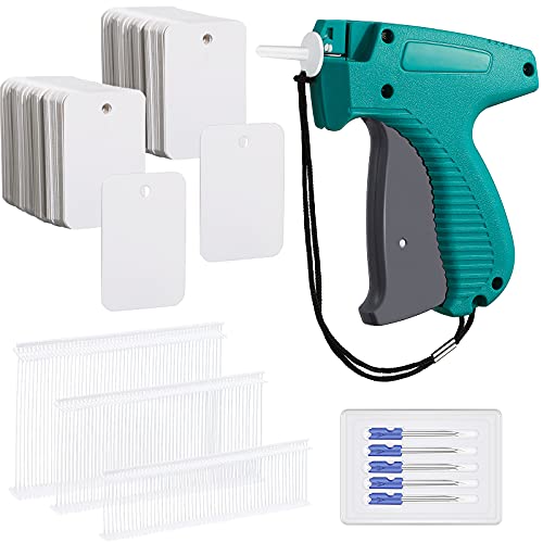 Image of Honoson 2006 Pcs Clothing Price Tags with Gun Set, Including 1 Garment Price Tag Attacher with 5 Steel Needles 500 Clothing Label and 1500 Plastic Fasteners Barbs(Simple Style)