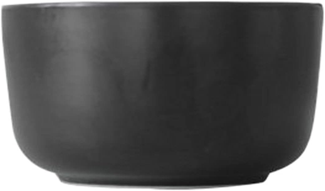 GeRRiT Bowl Style Ceramic Rice Bowl Bowl one-Piece Creative Personality Home Noodle Bowl Porridge Bowl Dessert Bowl one, Schwarz