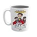 Tazza Papà Supereroe Tazza/Mug Idea regalo Lavabile Festa del Papà Ceramica Personalizzata con Nomi