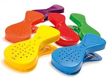 Rainbow Talking Pegs attach by clip or magnet record for upto 10 seconds (UB)