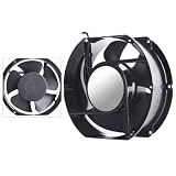 Moliuoly FP-108EX-S1-B - Ventilatore assiale AC, 172 mm, alloggiamento in alluminio, 2500 giri/min, raffreddamento silenzioso, 45,87 m³/h, per armadi elettrici, scatole di distribuzione e saldature