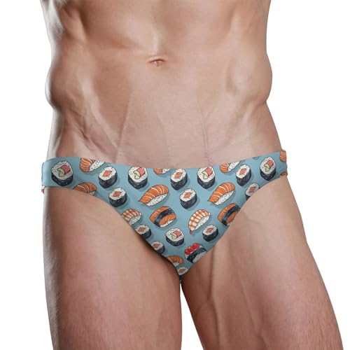 Sushi Food Swim Briefs for Men Swimsuit Bikini Swimwear S B04036952