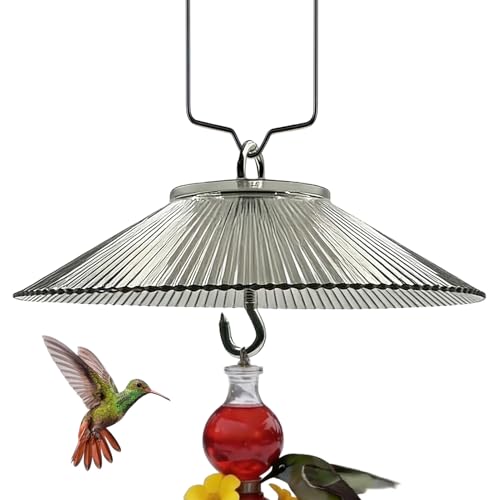 Protector de comederos para pájaros con cúpula antiardillas grande para jardín y terraza 2