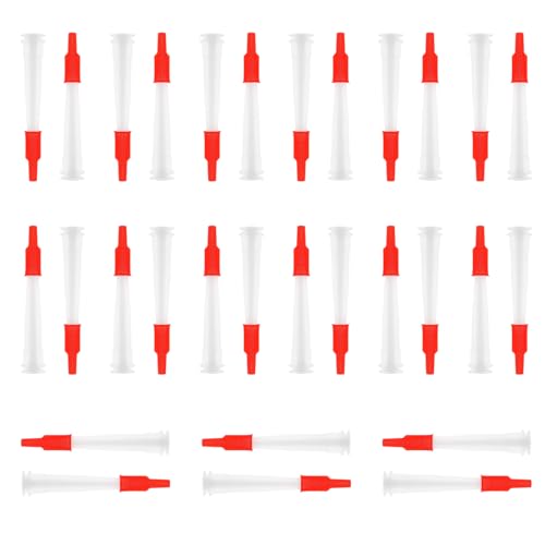 30 Stück Silikonspitzen Set mit Abdichtkappen Ersatzspitzen für Silikon Düsen Kartuschentüllen & Silikonspitze Silikonkartuschen Spitzen Silicone Nozzle für Abdichtarbeiten