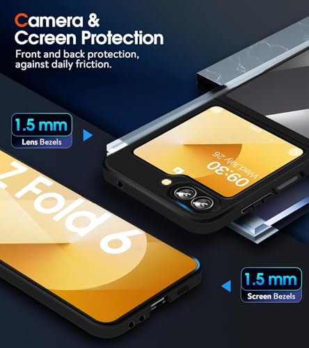 Image of REALCASE Stylish Case for Samsung Z Flip 6 5G, Slim Crystal Clear Acrylic PC Back Cover [Hinge][Transparent] Soft Silicone Bumper Full-Body Shockproof Protective Case for Samsung Z Flip 6 5G