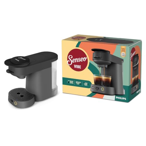 Foto von PHILIPS Senseo Vibe Kaffeepadmaschine Kompakt, Schwarz, 2 Spezialitäten