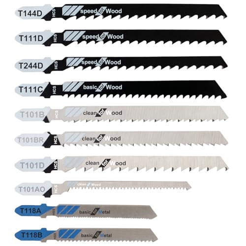 Jigsaw Blades, 10 Piece Jig...