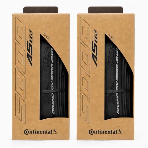 Image of Continental Grand Prix 5000 All Season TR - Tubeless Road Bike Tire | Conquer Every Season - BlackChili, Vectran Breaker, LazerGrip, Active Comfort Technology, 2 Pack