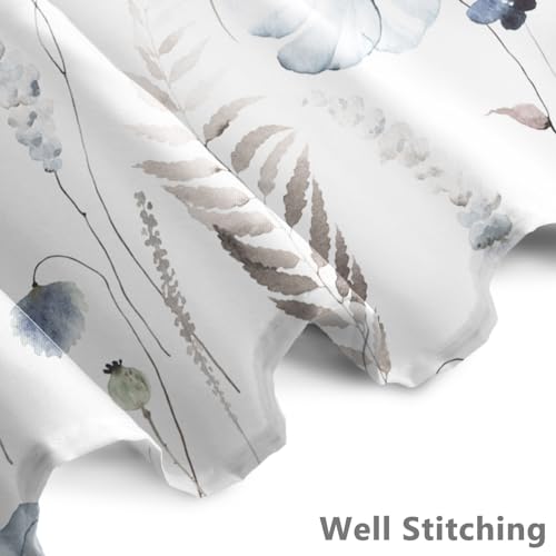 Rideau de douche anti éclaboussures en polyester floral - 4