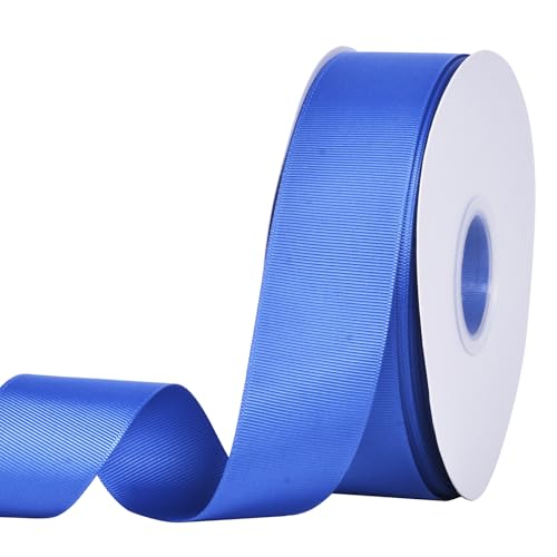 YAMA Royal Blue Grosgrain Ribbon 1-1/2 Inch Continuous 50 Yards