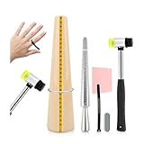 Hipzeepo Herramientas para Medir Anillos de Joyería, Incluyendo Mandril de Medición de Anillos y Herramienta para Hacer Calibradores de Anillos para Joyeros.