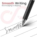 Sooez 40 Pack Bulk Pens Ballpoint, Smooth Writing Pens with Soft Grip, Retractable Black Ink Pens, Medium Point 1.0mm Pen for Journaling, Ballpoint Pen Office Supplies for Nurse, Server, Note Taking - Image 2
